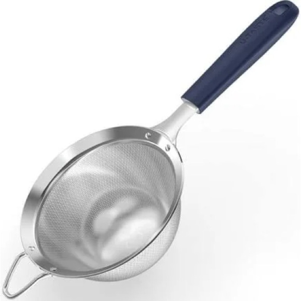 Stainless Steel Strainer with Silicone Handle